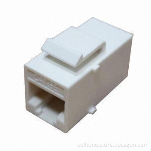 UTP Cat5e Modular Jack, Used in Blank Patch Panels, 180 Degrees, 0.4-0.6mm Insulation Diameter
